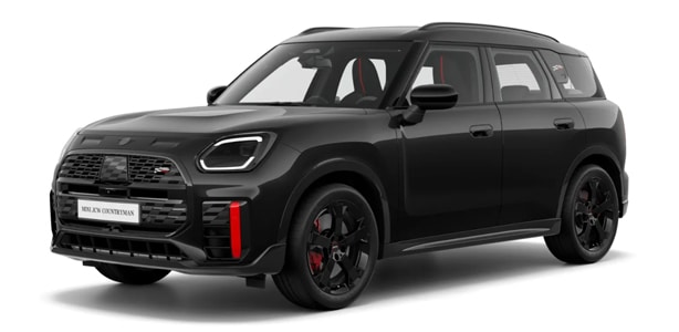 MINI John Cooper Works Countryman ALL4 in der Farbe Schwarz als Neuwagen in Frontansicht ohne Hintergrund
