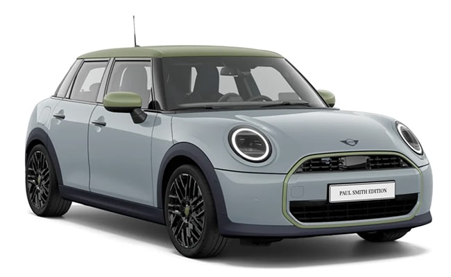 MINI Cooper 5-Türer Paul Smith Edition in Front-Seitenansicht