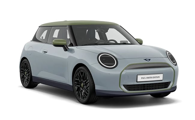 MINI Cooper E Paul Smith Edition in Front-Seitenansicht